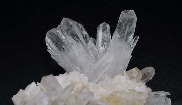 Quartz Crystal Cluster On Dolomite - China