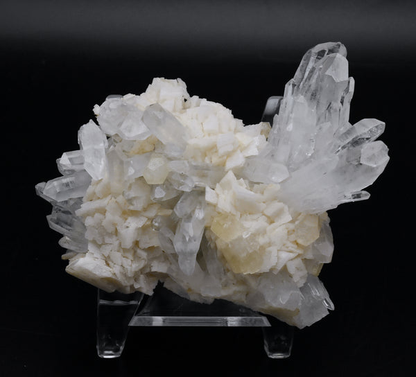 Quartz Crystal Cluster On Dolomite - China