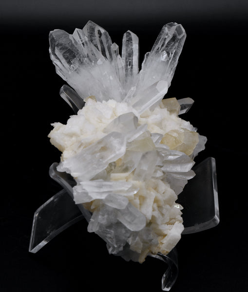 Quartz Crystal Cluster On Dolomite - China