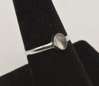 Vintage Rock Crystal Sterling Silver Ring - Size 8.25
