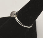 Vintage Rock Crystal Sterling Silver Ring - Size 8.25