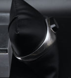 Juan Quinto Moreno - Vintage Handmade Sterling Silver and Black Onyx Hinged Bracelet