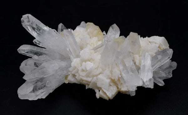 Quartz Crystal Cluster On Dolomite - China