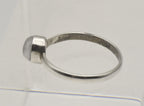 Vintage Rock Crystal Sterling Silver Ring - Size 8.25