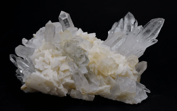 Quartz Crystal Cluster On Dolomite - China