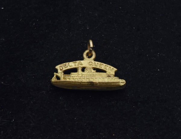 Vintage Delta Queen Brass Charm