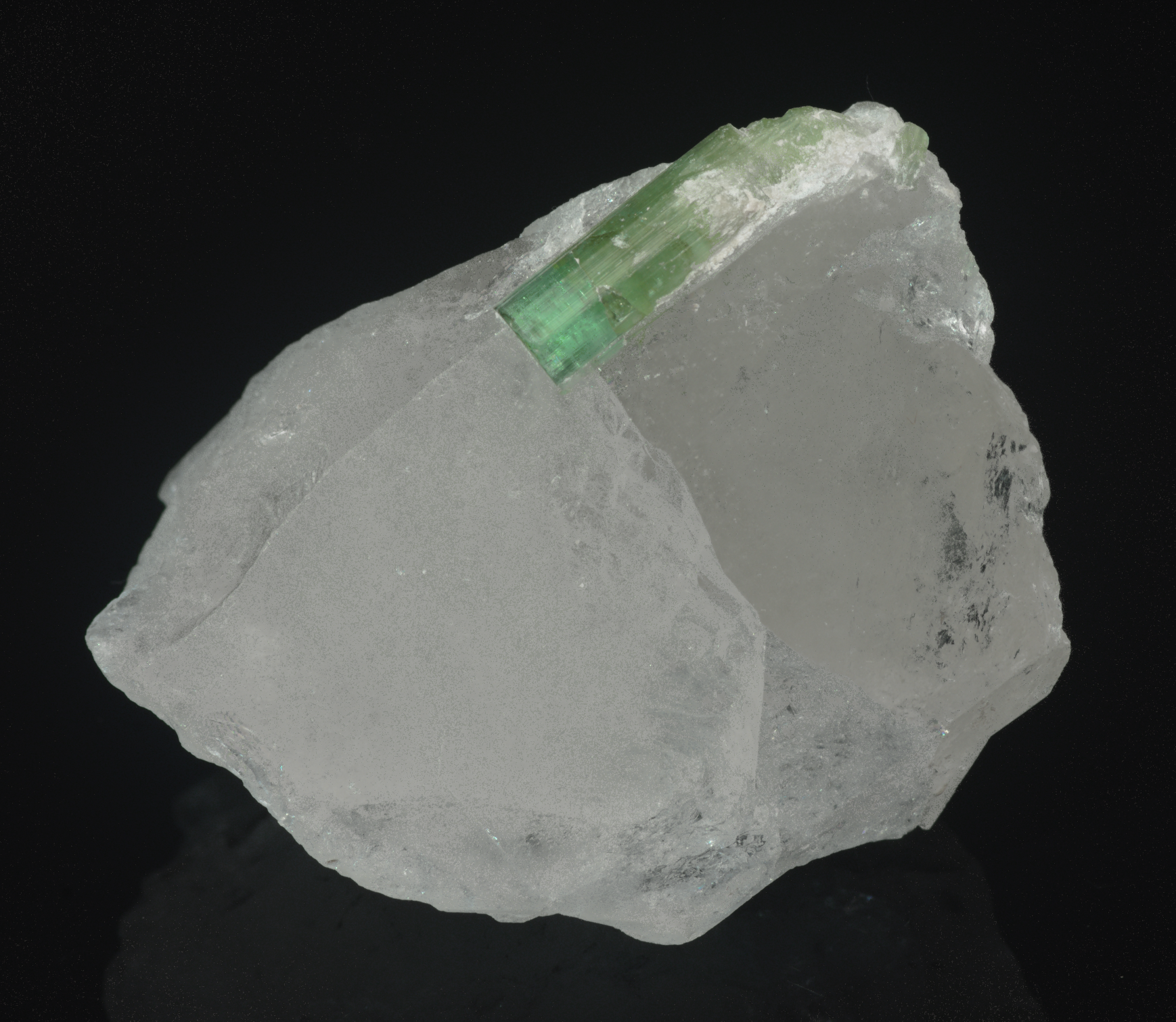 Quartz with Tourmaline Crystal Specimen - 34g