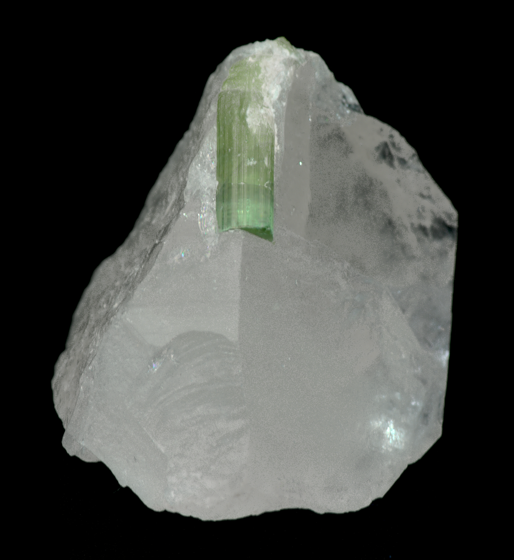 Quartz with Tourmaline Crystal Specimen - 34g