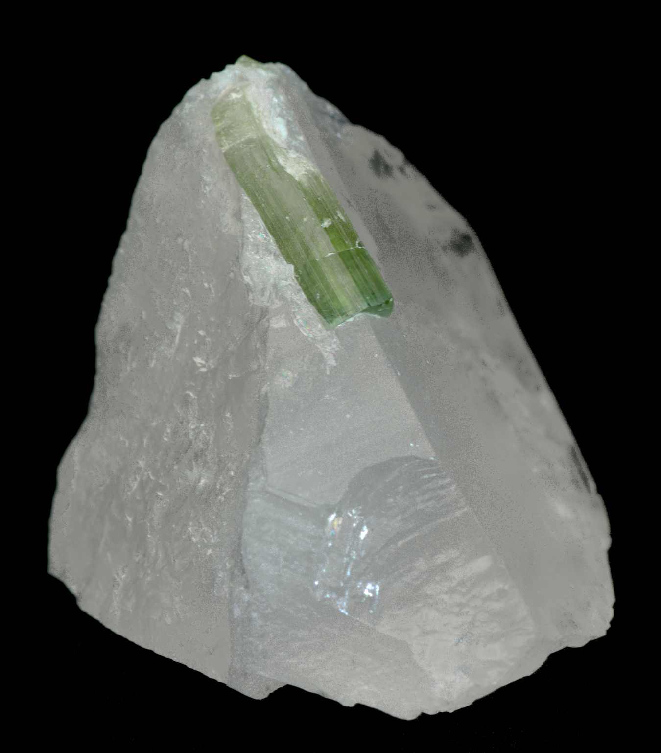 Quartz with Tourmaline Crystal Specimen - 34g