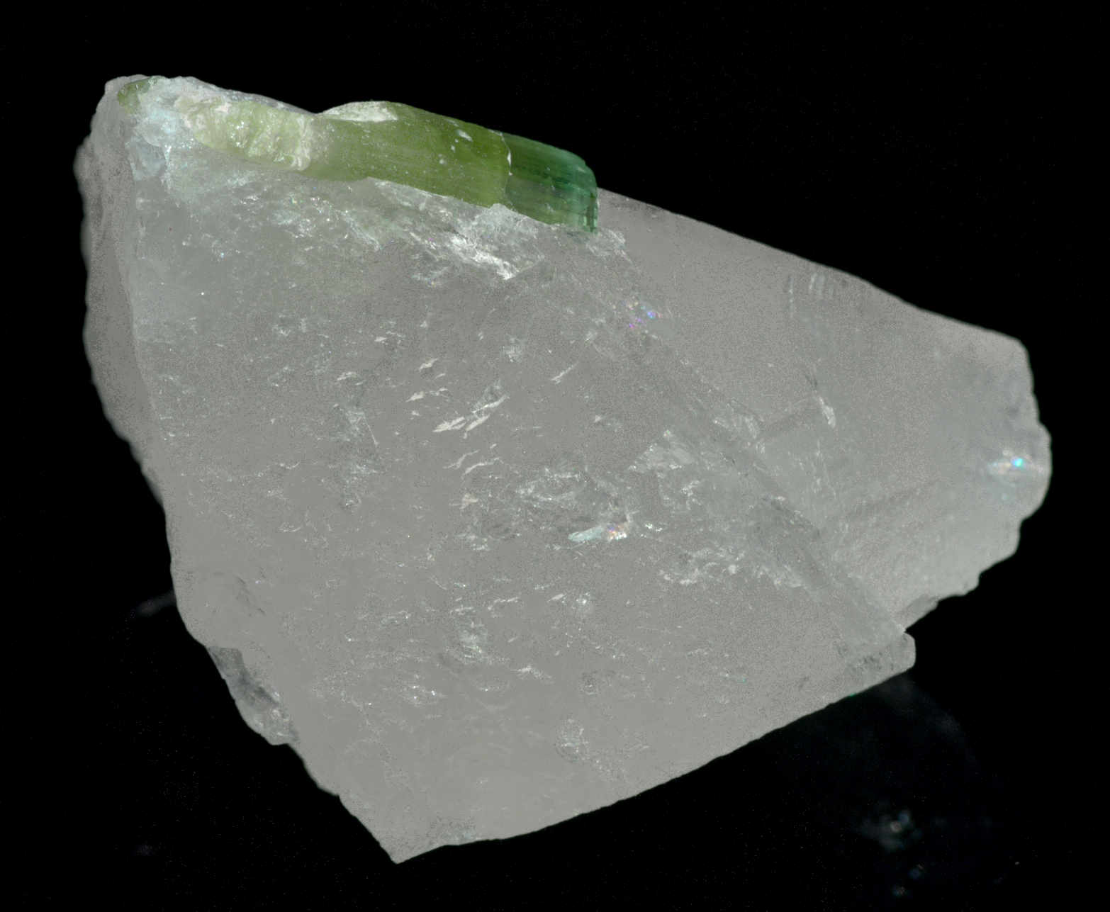 Quartz with Tourmaline Crystal Specimen - 34g