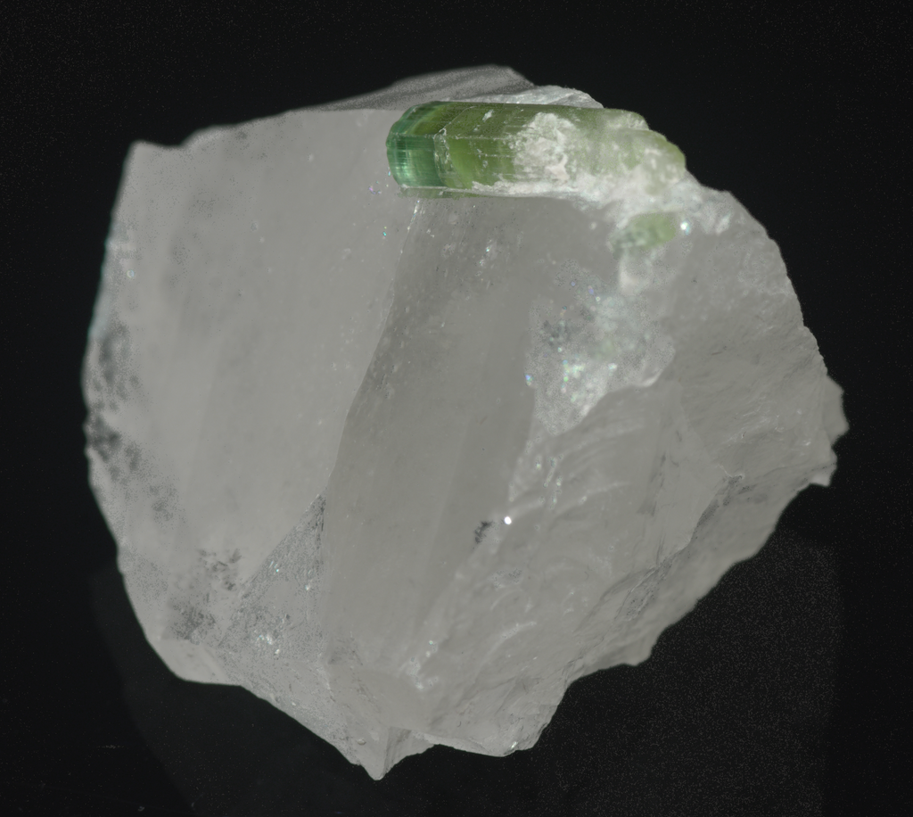Quartz with Tourmaline Crystal Specimen - 34g