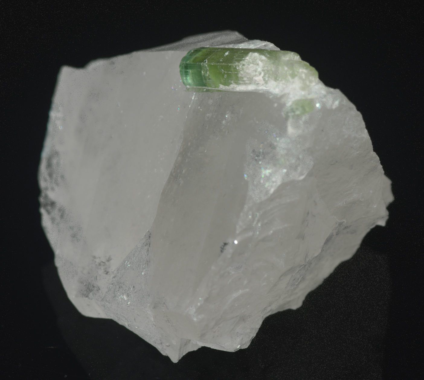 Quartz with Tourmaline Crystal Specimen - 34g