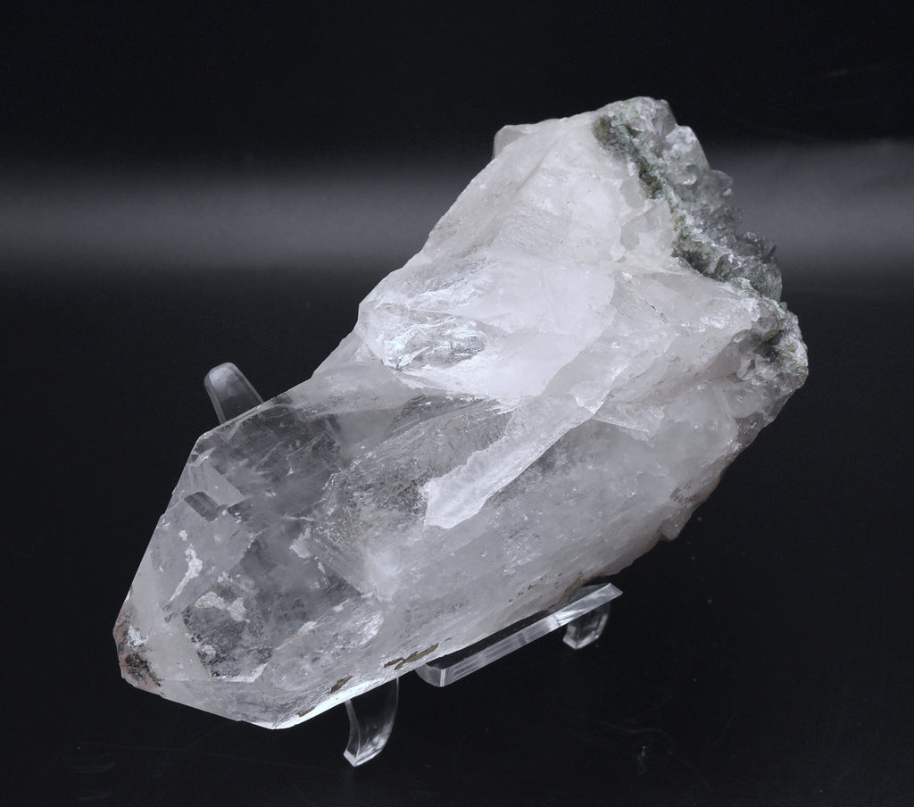 Large Quartz Crystal Point with Chlorite Quartz