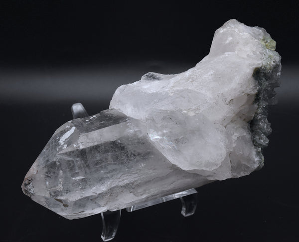 Large Quartz Crystal Point with Chlorite Quartz