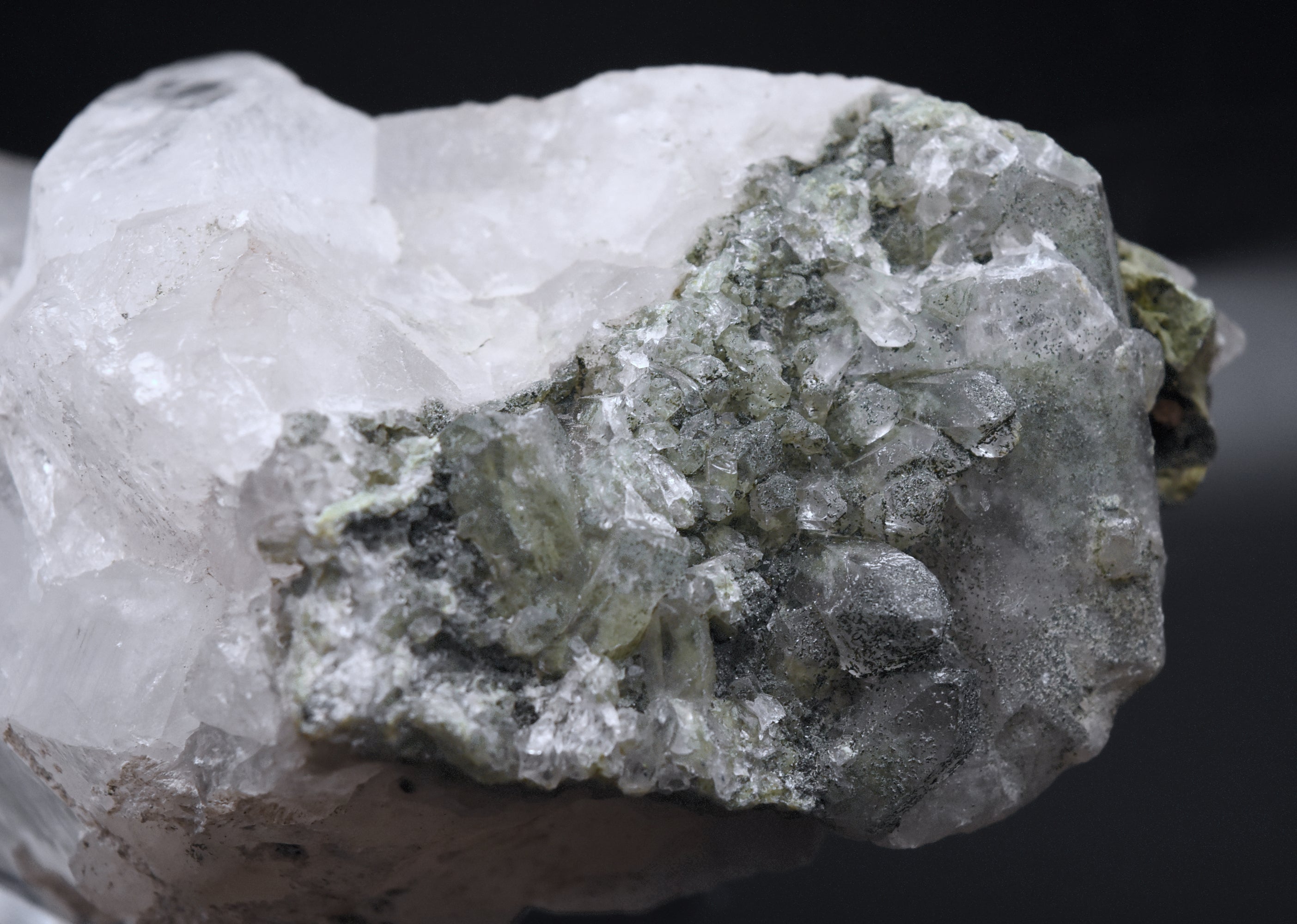 Large Quartz Crystal Point with Chlorite Quartz