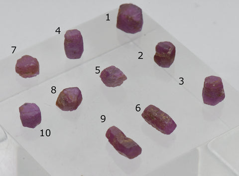 Rough Ruby Crystal Mineral Specimens