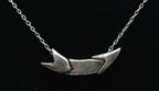 Vintage Silver Plated Three Piece Pendant Chain Necklace - 15"