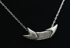 Vintage Silver Plated Three Piece Pendant Chain Necklace - 15"
