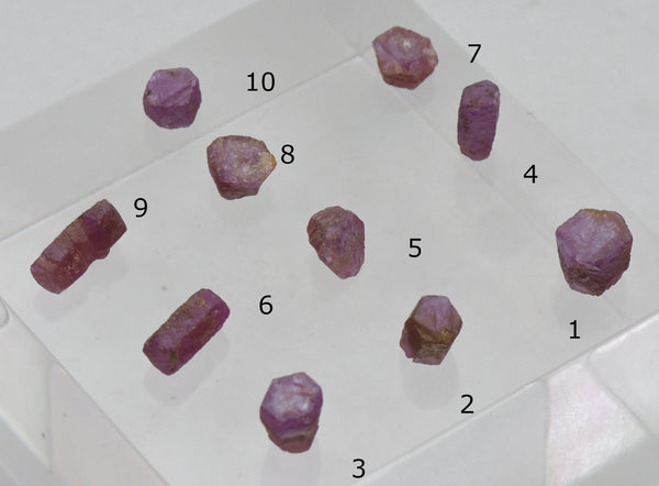 Rough Ruby Crystal Mineral Specimens