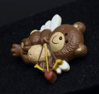 Russ - Vintage Cupid Teddy Bear Plastic Brooch