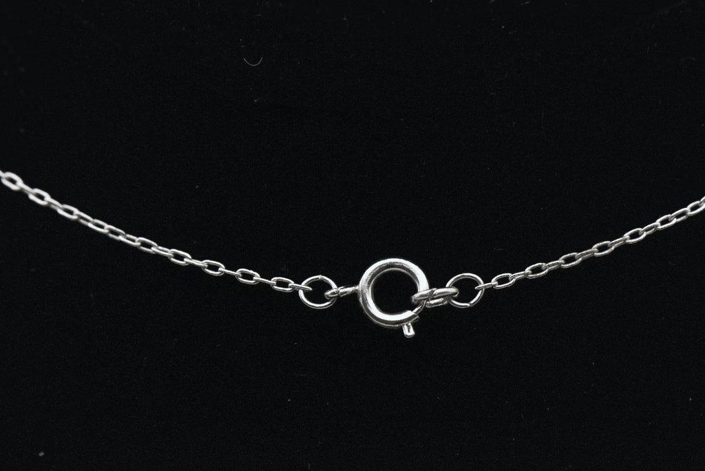 Vintage Silver Plated Three Piece Pendant Chain Necklace - 15"