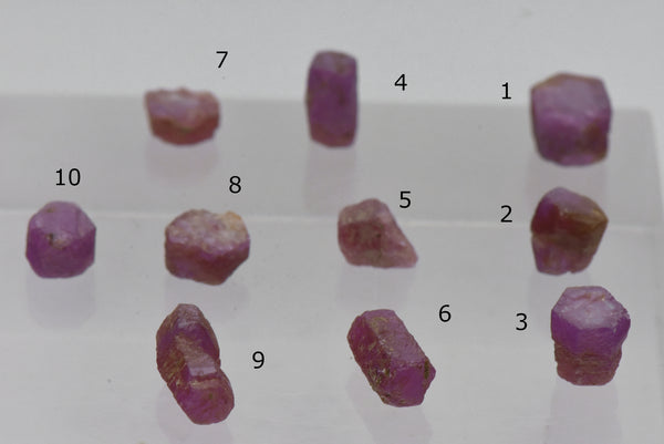 Rough Ruby Crystal Mineral Specimens