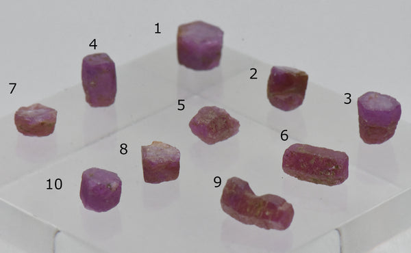 Rough Ruby Crystal Mineral Specimens