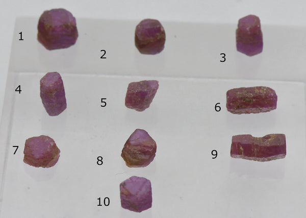 Rough Ruby Crystal Mineral Specimens