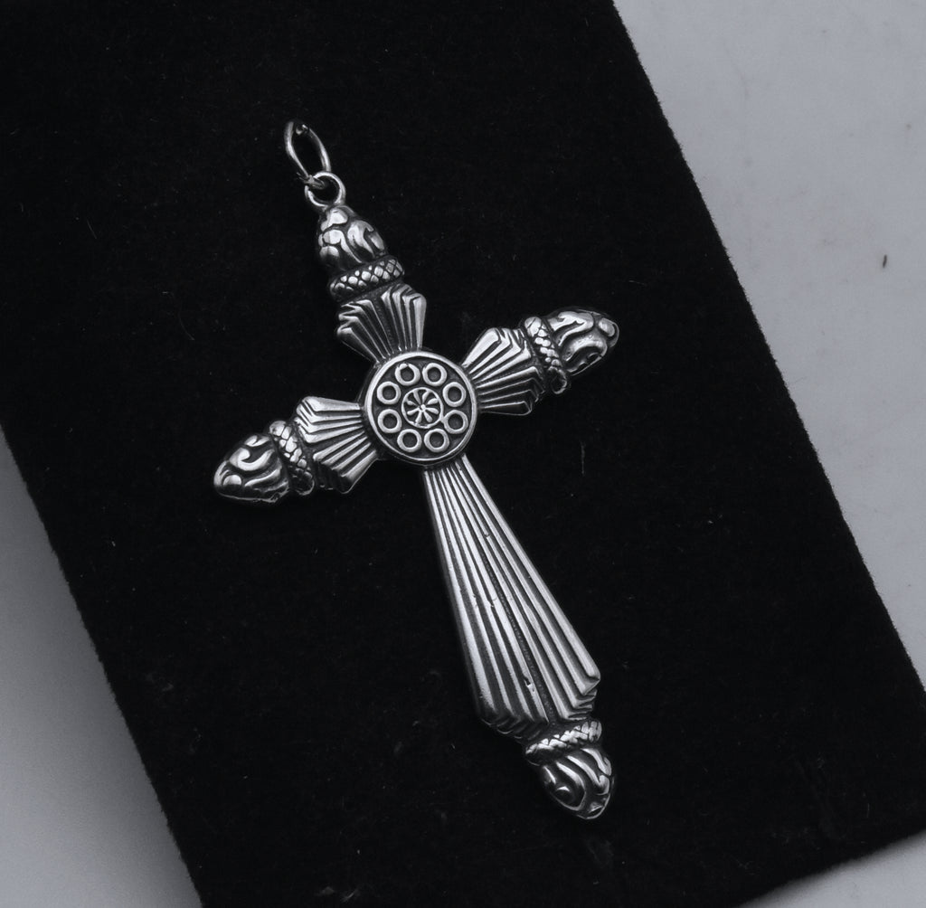 Vintage Sterling Silver Cross Pendant