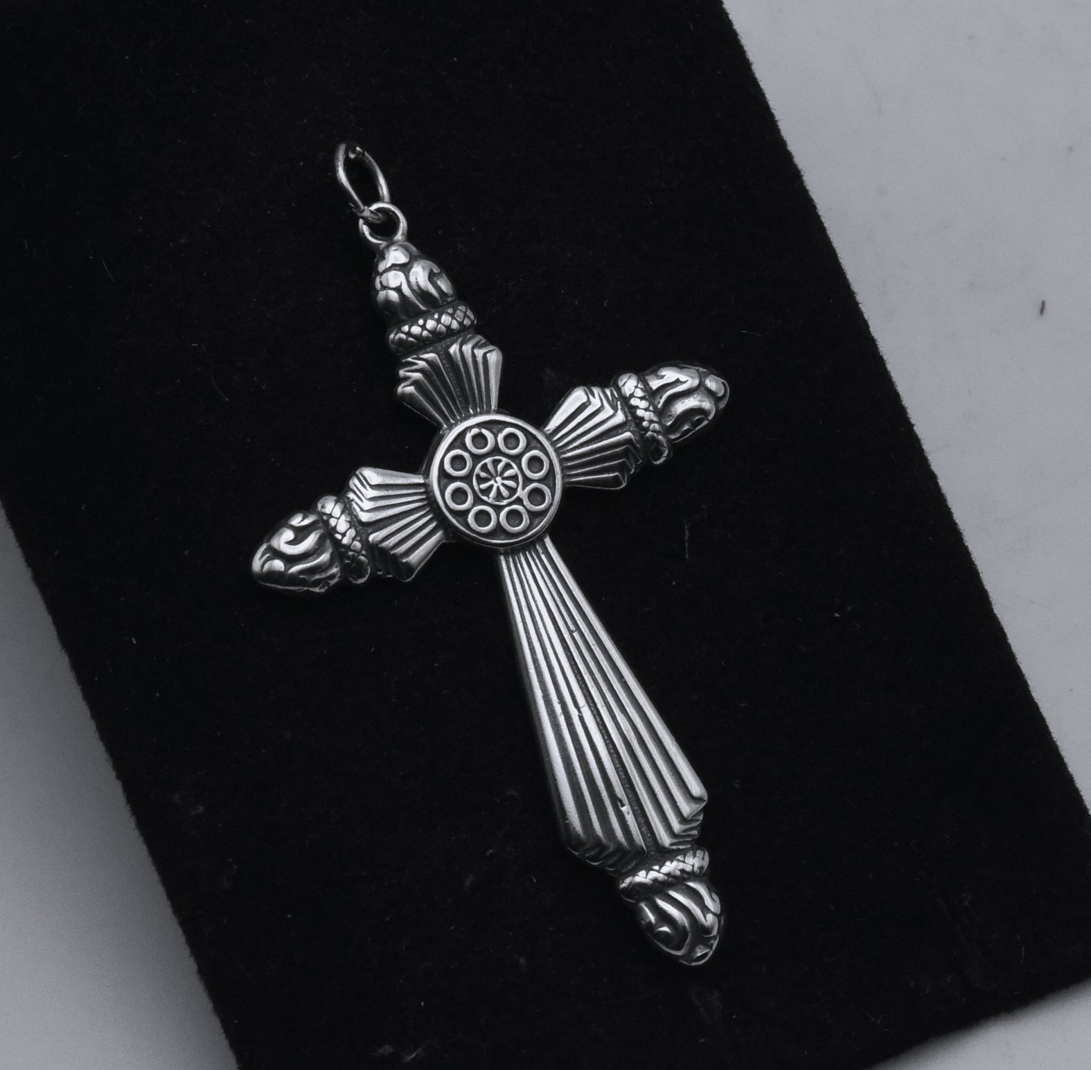Vintage Sterling Silver Cross Pendant