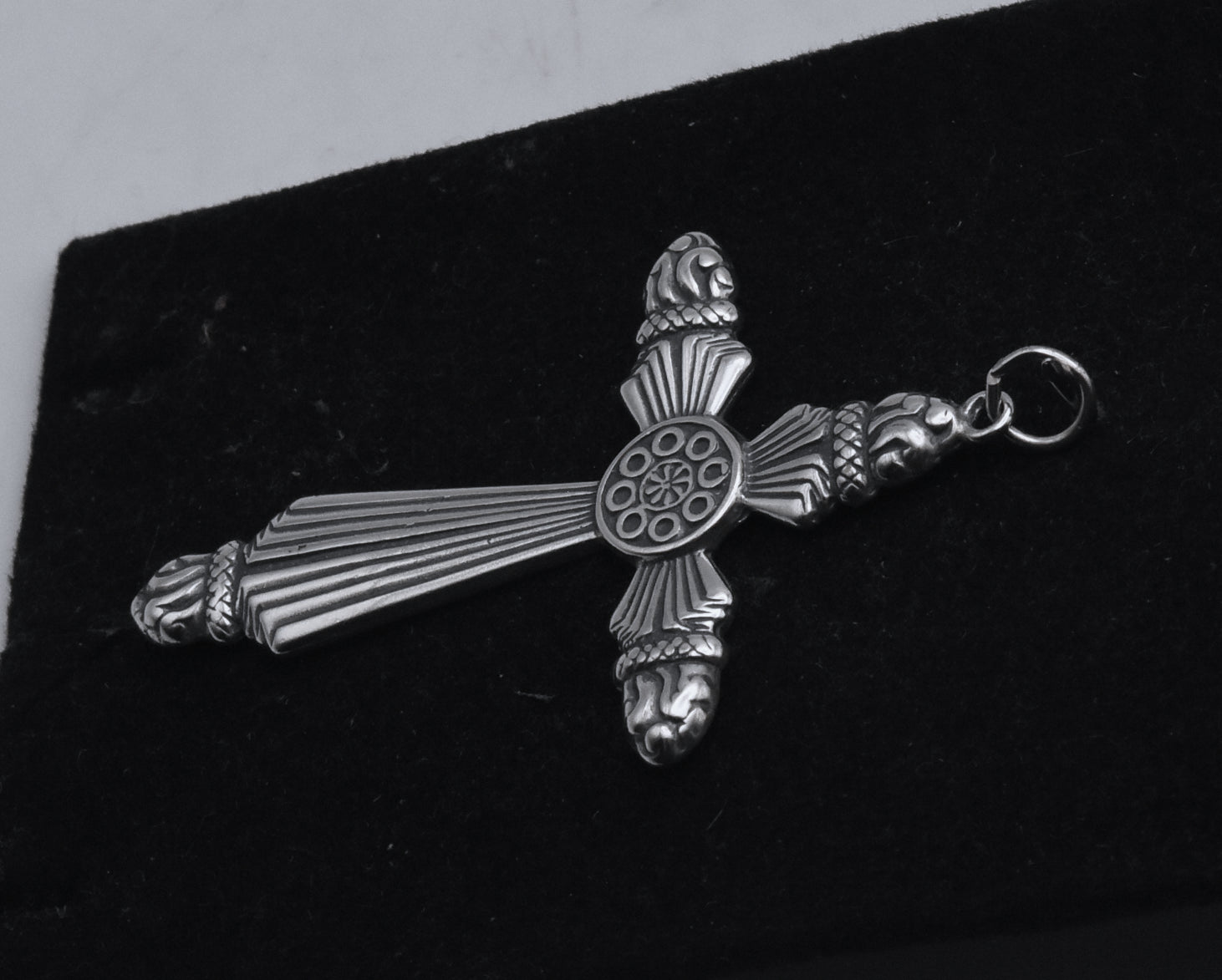 Vintage Sterling Silver Cross Pendant