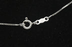 Sterling Silver Heart Pendant with Synthetic Ruby and Colorless Sapphire on Sterling Chain Necklace - 18"