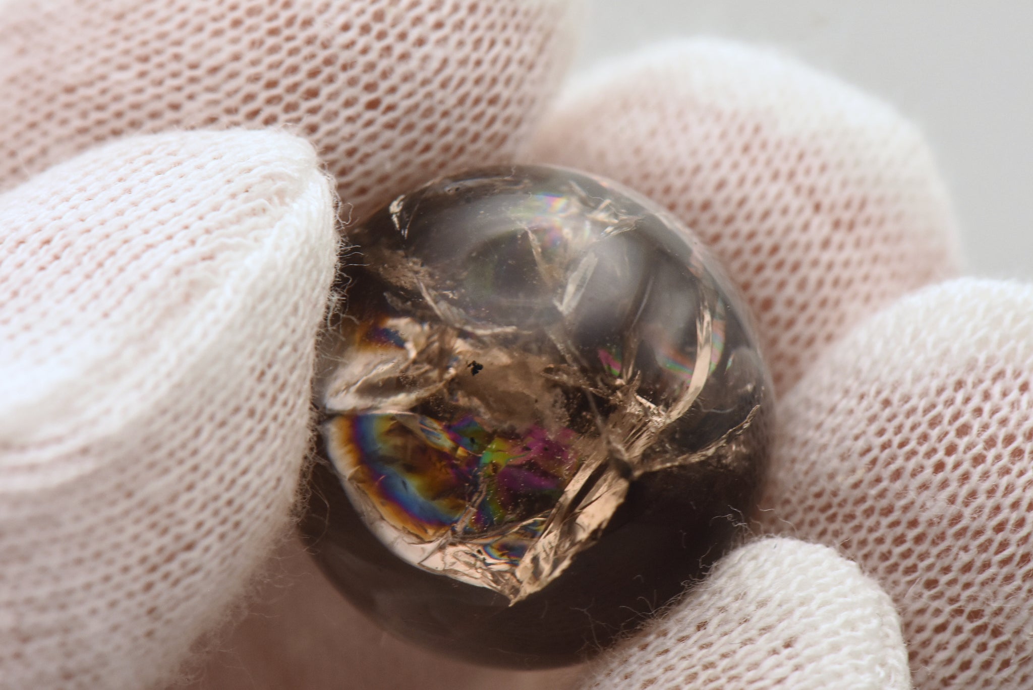 Rainbow Smoky Quartz Sphere