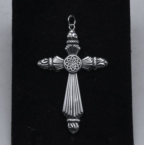 Vintage Sterling Silver Cross Pendant