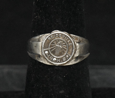 Kinney - 1930s Vintage Sterling Silver Class Ring - Size 6