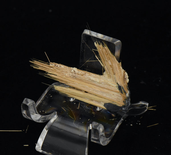 Golden Rutile with Hematite Mineral Specimen - Brazil