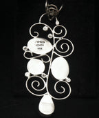 Vintage Handmade Sterling Silver Imitation Red Jasper Pendant