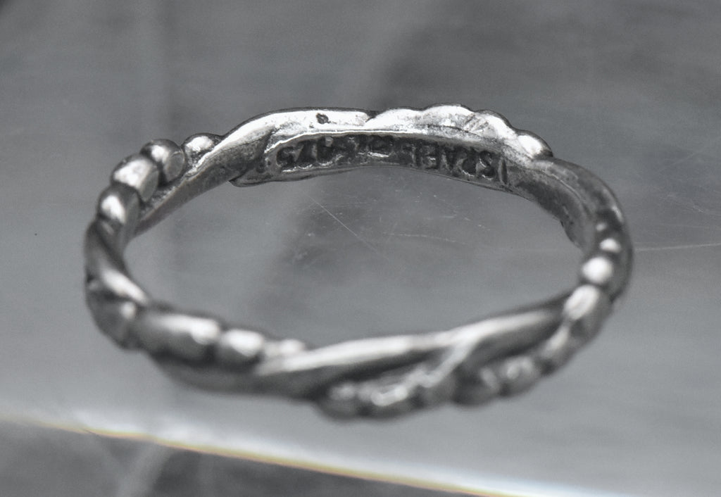 Vintage Sterling Silver Band - Size 7