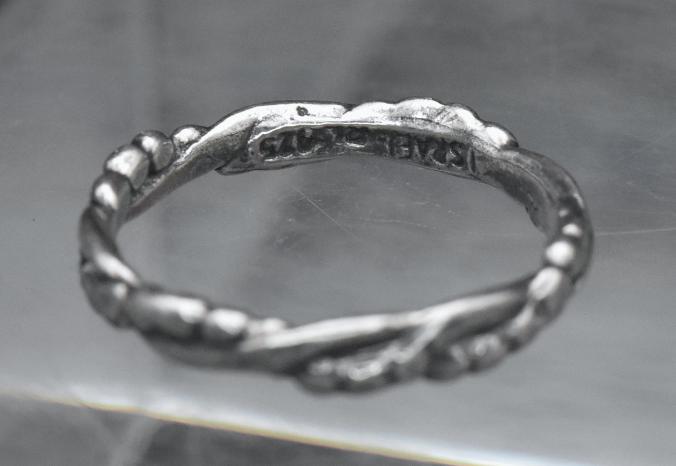 Vintage Sterling Silver Band - Size 7