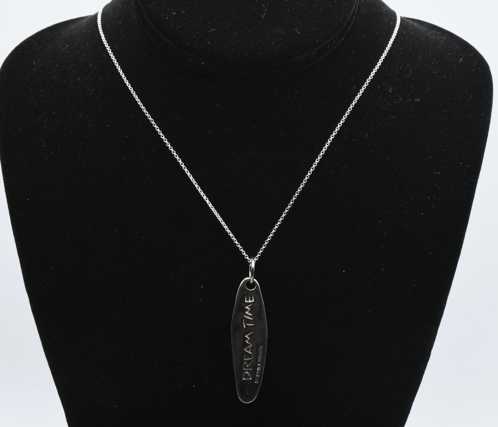 RLM Studio - Vintage Sterling Silver "Dream Time" Pendant Chain Necklace - 18"