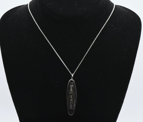 RLM Studio - Vintage Sterling Silver "Dream Time" Pendant Chain Necklace - 18"