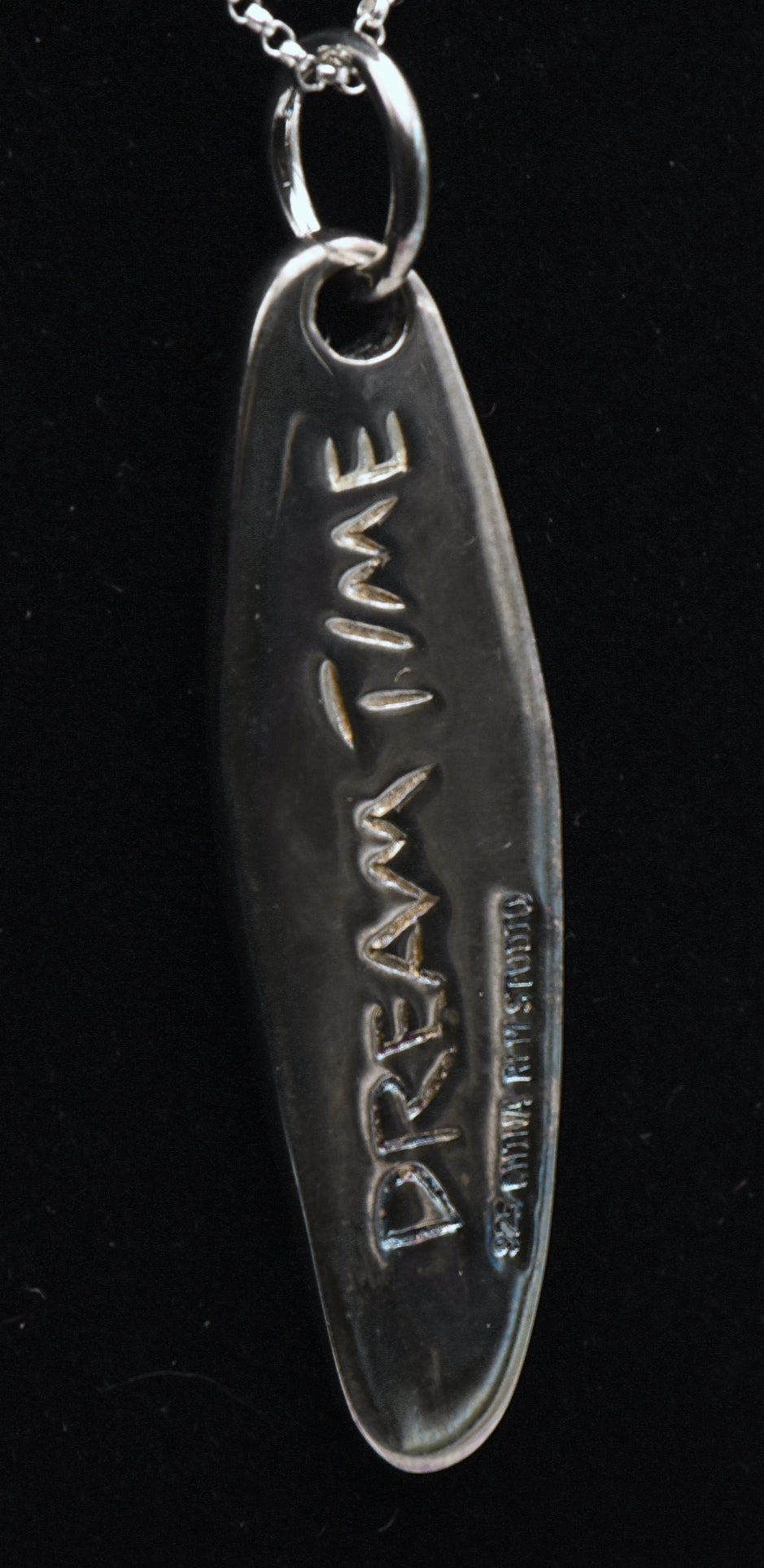 RLM Studio - Vintage Sterling Silver "Dream Time" Pendant Chain Necklace - 18"