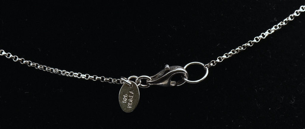 RLM Studio - Vintage Sterling Silver "Dream Time" Pendant Chain Necklace - 18"