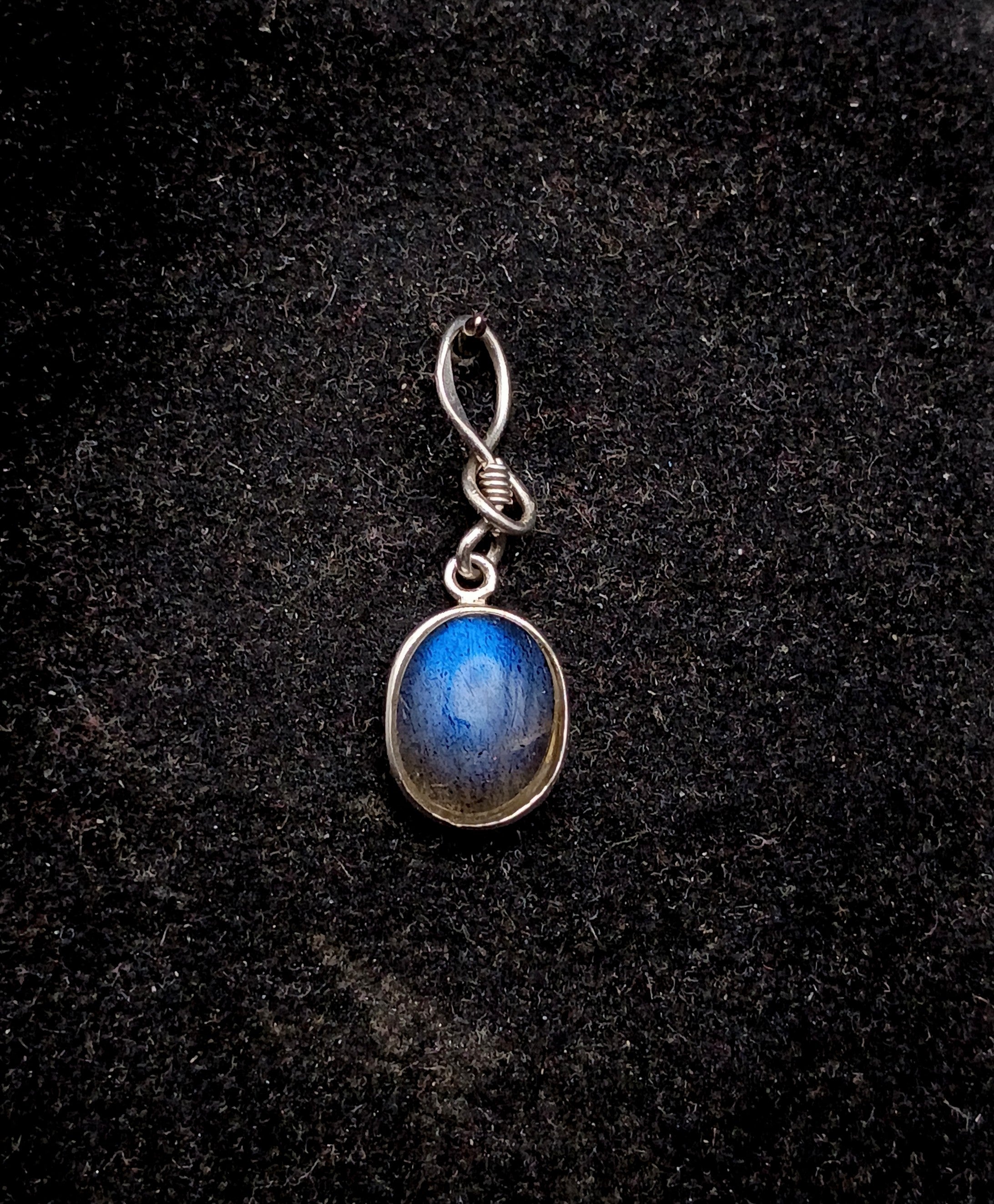 Vintage Labradorite Sterling Silver Pendant/Earring
