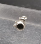 Vintage Sterling Silver 3-D Snowman Charm