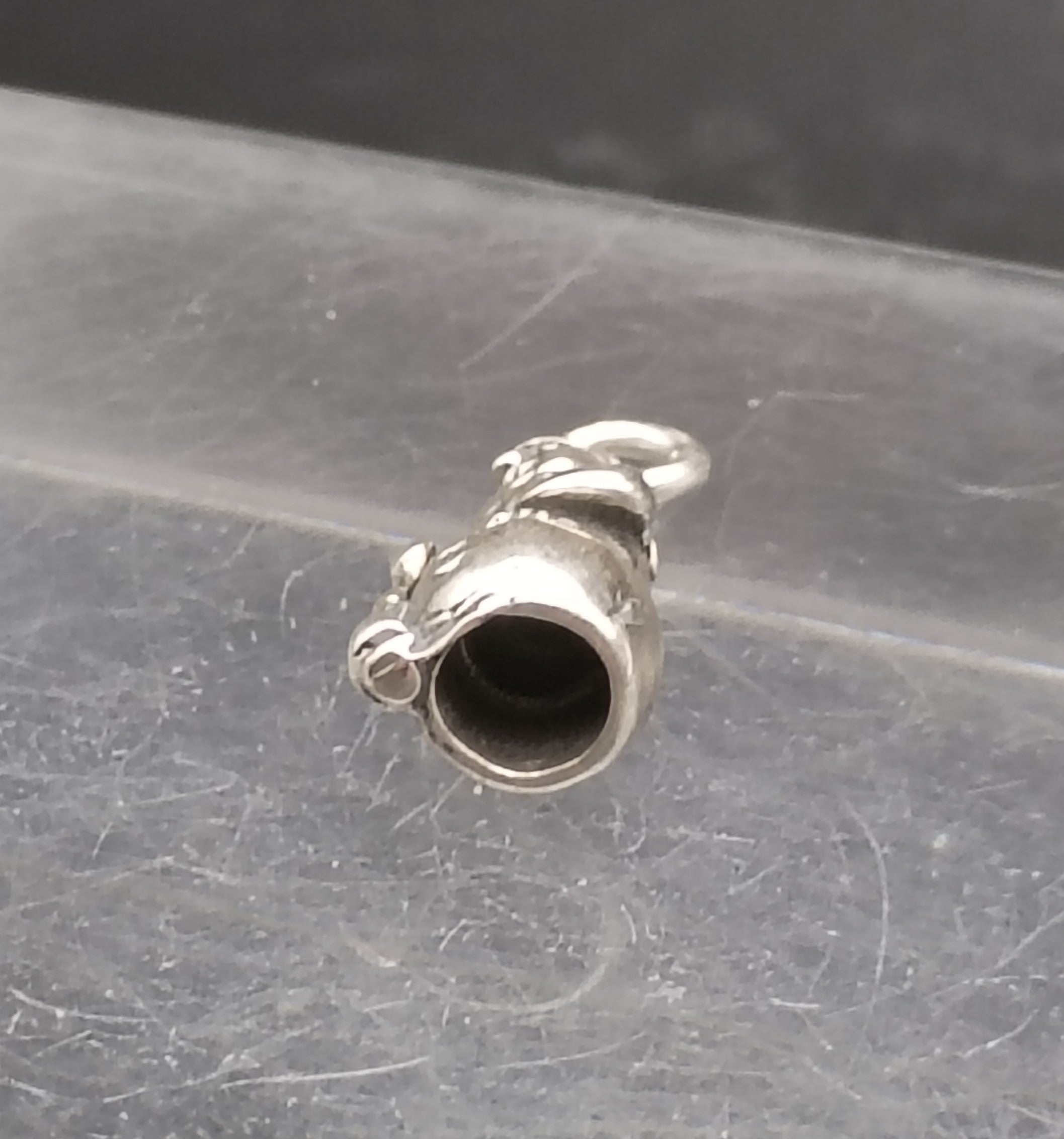 Vintage Sterling Silver 3-D Snowman Charm