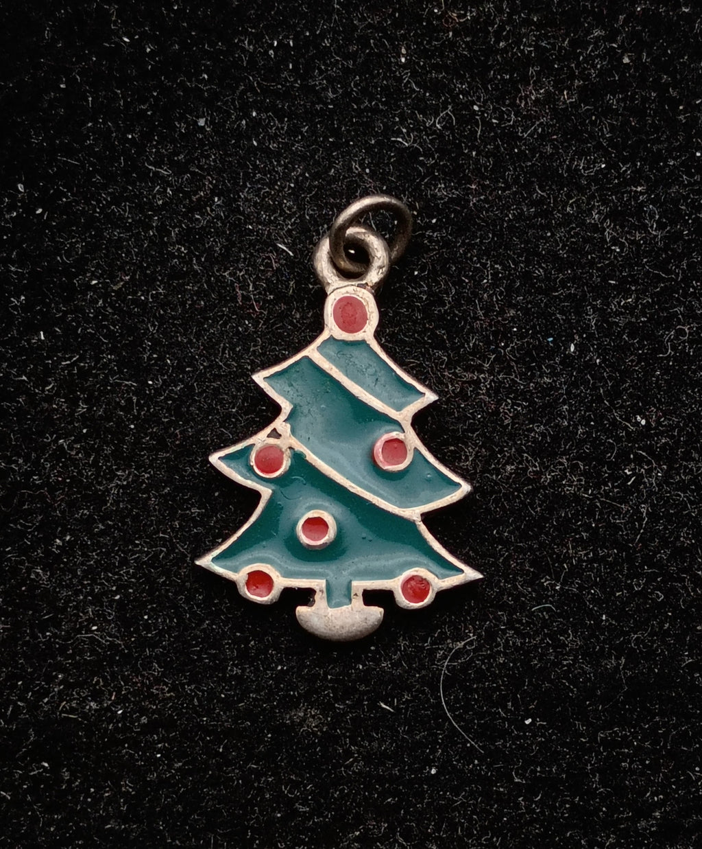 Vintage Sterling Silver Christmas Tree Charm