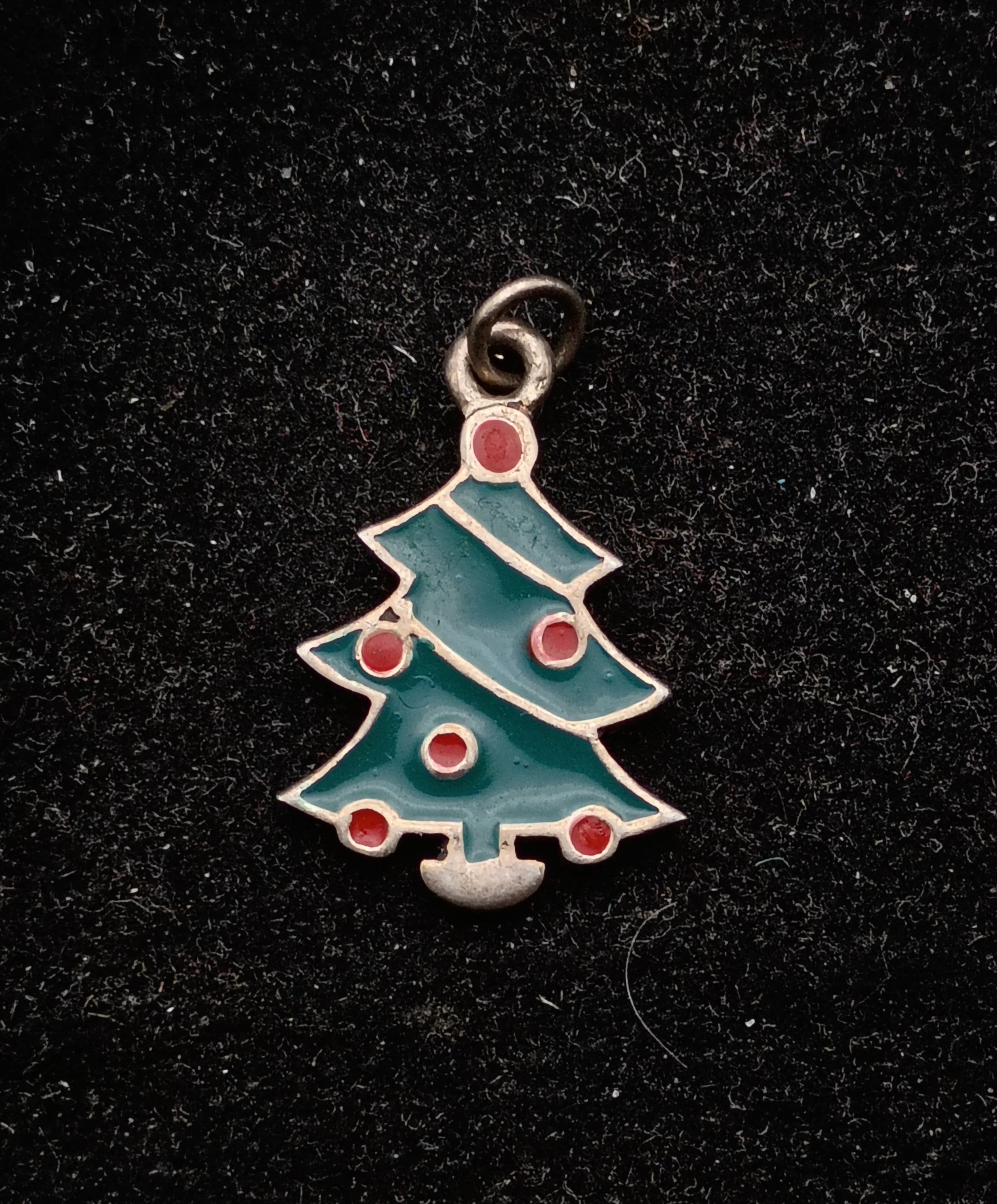 Vintage Sterling Silver Christmas Tree Charm