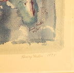 Henry Miller - "Blue Face" Original Signed Limited Edition Lithograph - #103/275