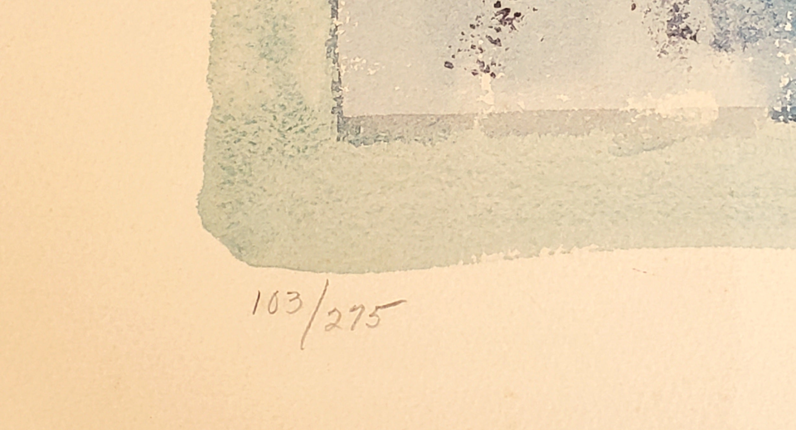 Henry Miller - "Blue Face" Original Signed Limited Edition Lithograph - #103/275